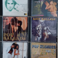 6 Cd-uri cu muzică , Rock , Pop ballads