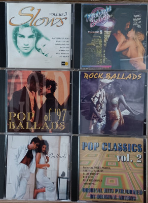 6 Cd-uri cu muzică , Rock , Pop ballads foto