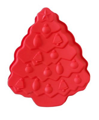Forma silicon pentru Turta dulce sau Placinta, Brad de Craciun, Rosu, 34 cm, 524COF foto