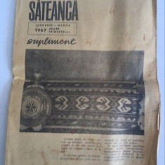 Supliment revista Sateanca, ianuarie-martie 1967 modele cusaturi, broderii