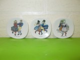 Cumpara ieftin Portelan RORSTRAND - trei FARFURIOARE decorate cu COSTUME TRADITIONALE SUEDEZE