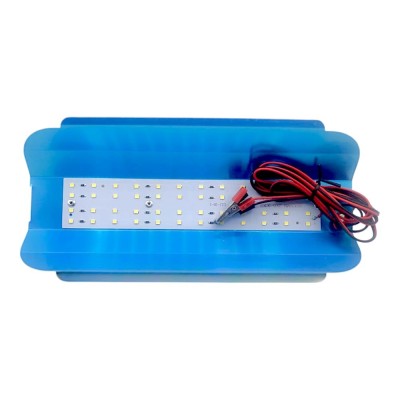 Lampa de lucru LED 48SMD 50W, 12V, cu clesti, aluminiu foto