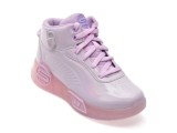 Ghete SKECHERS mov, S-LIGHTS REMIX, din piele ecologica