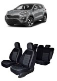 Set Huse scaune dedicate Kia Sportage (2016-2023) +huse pentru cotiere