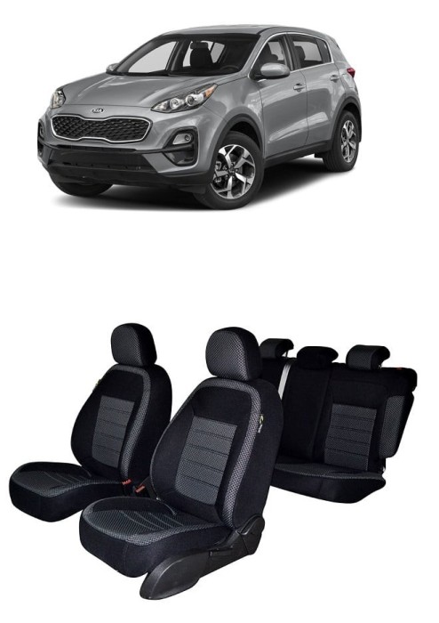 Set Huse scaune dedicate Kia Sportage (2016-2023) +huse pentru cotiere