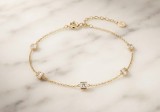 Cumpara ieftin Bratara din Argint 925 Aurit Princess-Cut Bezel Crystals , Rafinament Geometrice E i Eleganta