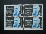 SUA BLOC DE 4 NESTAMPILAT MNH