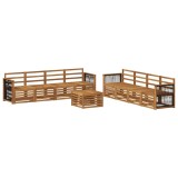 vidaXL Seturi de canapele 9 pcs Lemn Solid de Acacia 3384170
