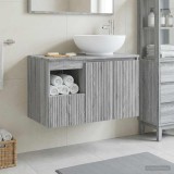 Cumpara ieftin Set dulap baie 2 buc. Sonoma gri 79,5 x 44,5 x 80 cm