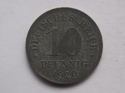 10 PFENNIG 1920 GERMANIA foto
