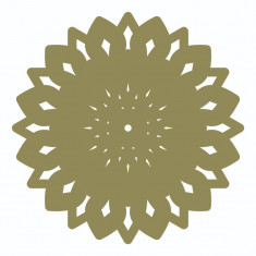 Sticker decorativ, Mandala, Verde, 60 cm, 7216ST-2 foto