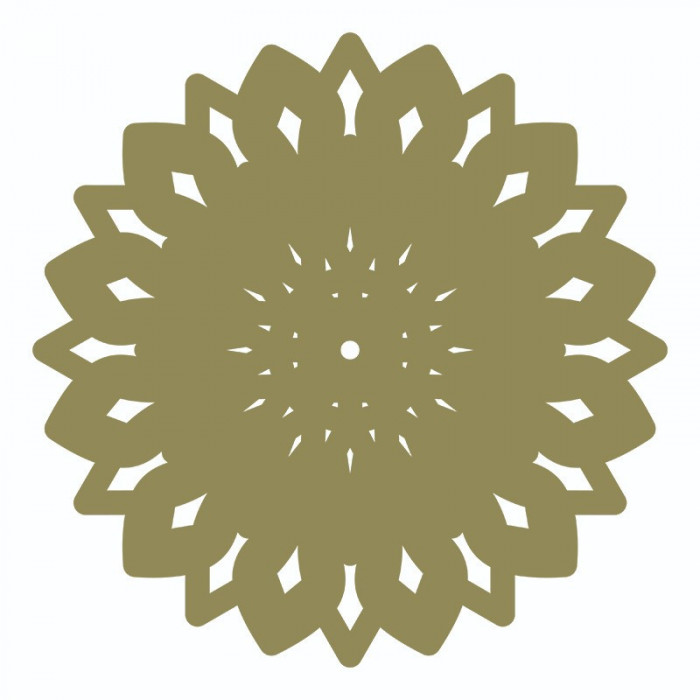 Sticker decorativ, Mandala, Verde, 60 cm, 7216ST-2