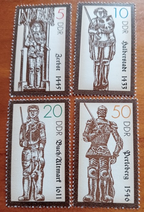 GERMANIA-DDR-ULTIMELE EMISI!!!!-1990-&#039;&#039;COSTUME MSDIEVALE&#039;&#039;-SET DE 4V.-MNH-Nestampilate
