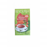 Cutie 20 Plicuri Ceai cu Macese si Hibiscus BEYOUTEA, Ceai cu Fructe, Pliculete de Ceai, Pliculete Ceai de Macese, Ceai Macese si Hibiscus BEYOUTEA, C