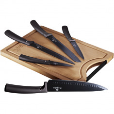 Set cutite 6 piese cu tocator Carbon Pro Berlinger Haus BH 2567