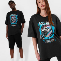 Tricou oversize unisex cu imprimeu 4F x Local Heroes