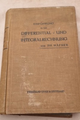 Einfung in die Differential-und integralrechnung - Ph. Hafner foto