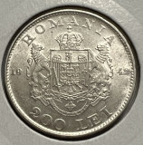 200 Lei 1942 Argint, Romania, UNC