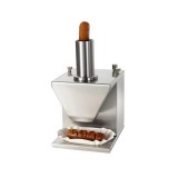 Taietor electric pentru carnati, inox, cu lama dubla si grosime taiere reglabila, 135W, Hendi, 230x185x(H)325 mm