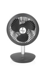 Ventilator portabil reincarcabil ZILAN ZLN-4000, Gri incarcare USB, Putere 5W, Diametru 18 cm, 4 viteze reglabil pe vertical