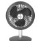 Ventilator portabil reincarcabil ZILAN ZLN-4000, Gri incarcare USB, Putere 5W, Diametru 18 cm, 4 viteze reglabil pe vertical