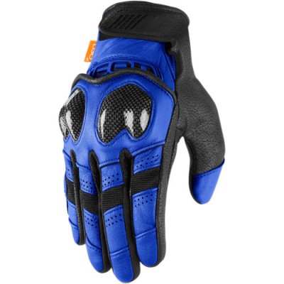 Manusi piele Icon Contra2, culoare albastru/negru, marime M Cod Produs: MX_NEW 33013702PE foto