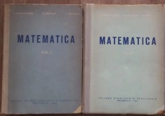 Matematica 2 vol. C. Ionescu Bujor D. Filipescu, S. Hortopan, foto
