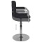 Scaun de bar, negru, material textil - 7