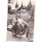 Mica foto femei pe motocicleta la Sinaia, 1960