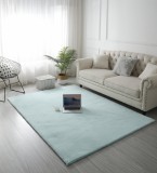 Cumpara ieftin Covor Premium Belgian Model LOP 049, Marime 80 x 150 cm, Menta, Verde, Inaltime Fir 23 mm, Antiderapant, Antialergic, Poliester, Living, Dormitor, Suf