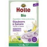 Terci cu lapte de capra banane si afine fara gluten pentru copii 6 luni, eco