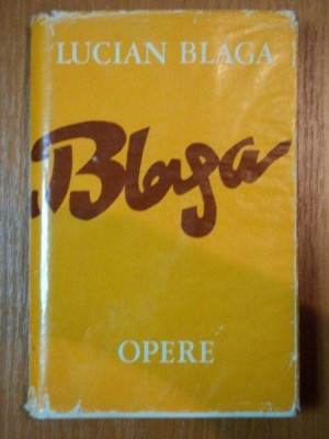 OPERE,VOL.6, HRONICUL SI CANTECUL VARSTELOR de LUCIAN BLAGA,BUC.1979 foto