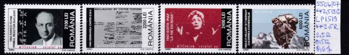 2000 Milenium secolul XX 1 LP1519 MNH Pret 2,9+1 lei
