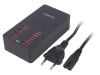 Alimentator USB Logilink 5V 8.8A, 8 Porturi, Negru, PA0140, Desktop