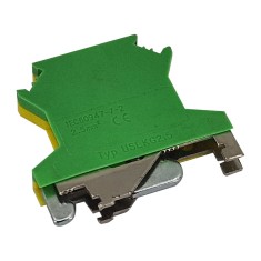 Clema sir fixare pe sina, galben/verde, 2.5 mm&sup2;, 10 buc / set