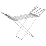 HOMCOM Uscător de Rufe Electric, Suport pentru Uscarea Rufelor cu &Icirc;ncălzire 45-55℃, 144x53x96 cm, Argintiu | Aosom Romania