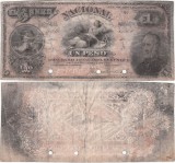 1883 (1 I), 1 peso ( P-S676S ) - Argentina Specimen