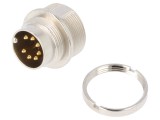 Conector M16 Soclu Tată 7 PIN 5A 60V IP40
