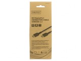 Cablu DisplayPort 1.4 HDCP 2.2 1m Negru Textil