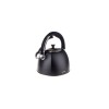 Fierbător tradițional cu fluier fabricat din inox, ceainic 3 litri, 15-25 cm, negru, Klausberg