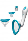 Pompa Bloom Intimate Body 4 Accesorii Vibrating&amp;Sucking Alb/Albastru, Doc Johnson