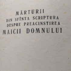 Marturii din sfanta scriptura despre preacinstirea Maicii Domnului Cleopa 1990