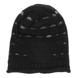 Căciulă Beanie Tricotată, Căptușită, Neagră, pentru Bărbați, CMCLASS