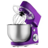 Robot de bucatarie Sencor 1300W cu bol inox 5,5L, 6 viteze + Pulse, mov