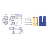 Conect 2P EC5 mama 40A 500V