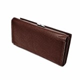 Cumpara ieftin Portofel Dama din Piele Naturala Hassion Maro trei Compartimente separate Carduri Bangnotesi Monede Cadou Elegant, 19 x 10 cm Magrot 26041