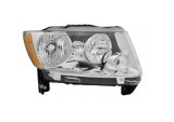 Far JEEP COMPASS (PK), 03.2011-2013; PATRIOT (PK), 2011-2013, partea dreapta, TYC, Tip=USA; H11+HB3; manual; argintiu; Omologare: SAE; halogen