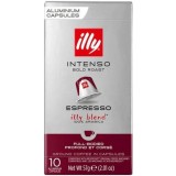 Cafea capsule Illy Espresso Intenso, compatibile Nespresso, 10 capsule, 57 gr.