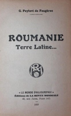 ROUMANIE TERRE LATINE . . . foto