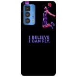 Husa compatibila cu Motorola Edge 20 model I believe I can fly, Silicon, TPU, Viceversa, Transparent, Carcasa